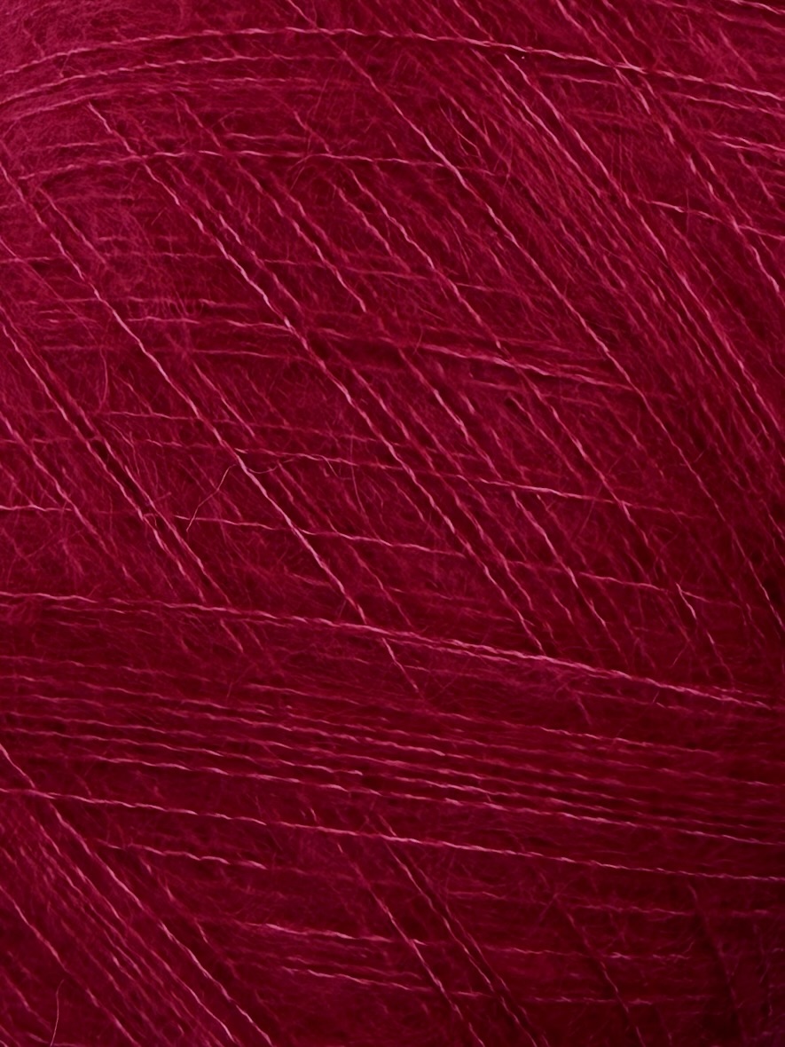 Royal Kid Silk Nm 9000 – Garn aus Super Kid Mohair und Seide col. Royal Rubinrot | Zimpfer Wolle Selezione foto 3